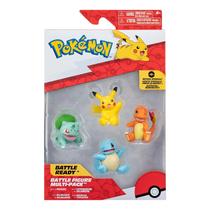 Boneco Pokemon Multipack 4 Figuras Battle Geração 1 Jazwares Boneco Pokemon Multipack 4 Figuras Battle Geração 1 Jazwares