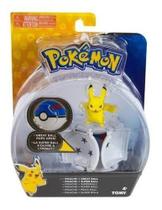 Boneco Pokémon Pikachu + Pokébola Pops Sunny - 1962