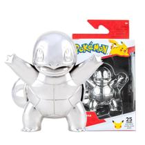 Boneco Pokemon Squirtle Prateado Coleção 25 Anos - Sunny