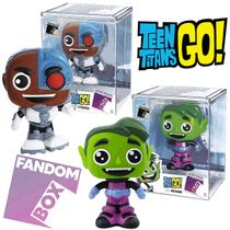 Boneco Pop Teen Titans Go Mutano e Cyborg Coleção Fandom Box - Lider Brinquedos