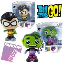 Boneco Pop Teen Titans Go Robin e Mutano Coleção Fandom Box