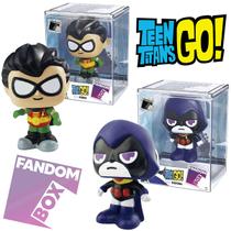 Boneco Pop Teen Titans Go Robin e Ravena Coleção Fandom Box