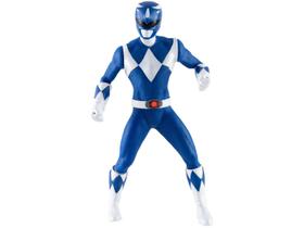 Boneco Power Rangers Mimo Toys Articulado Gigante Retro Azul Em Vinil 40 cm