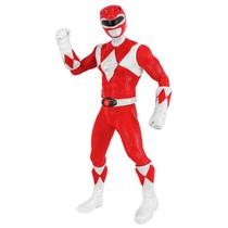 Boneco Power Rangers Red Mimo Toys Articulado Gigante Retro Vermelho Em Vinil 40 cm