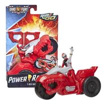 Boneco Power Rangers Vermelho Com Veículo F4213 - Hasbro