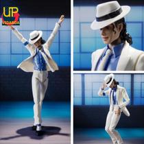 Boneco Premium Michael Jackson moonwalker todo Articulado com acessorios - Action Figure 15cm