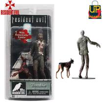 Boneco Premium Neca Articulado -Resident Evil Zumbi 18cm + Cachorro 8cm Action Figure
