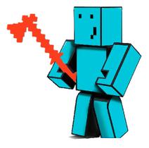 Boneco problems articulado 15cm + 4 ferramentas minecraft