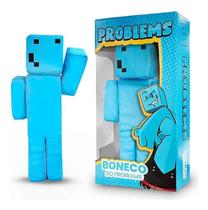 Boneco Problems Minecraft Streamers 35 Cm Jogo - FBC Toys