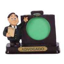 Boneco Profissional Advogado Miniatura C/ Porta Foto 8 Cm