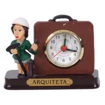 Boneco Profissional Arquiteta Miniatura C/ Relógio 8 Cm Boneco Profissional Arquiteta Miniatura C/ Relógio 8 Cm