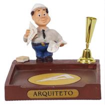 Boneco Profissional Arquiteto Miniatura Caneta/Papel 8Cm Boneco Profissional Arquiteto Miniatura Caneta/Papel 8Cm
