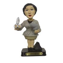 Boneco Profissional Cabeleireira Miniatura Decoração 14cm Boneco Profissional Cabeleireira Miniatura Decoração 14cm