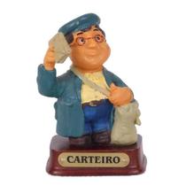 Boneco Profissional Carteiro Miniatura Decoração 8cm Boneco Profissional Carteiro Miniatura Decoração 8cm