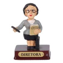 Boneco Profissional Diretora Miniatura Decoração 8 cm Boneco Profissional Diretora Miniatura Decoração 8 cm
