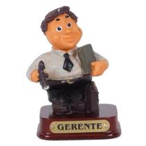 Boneco Profissional Gerente Miniatura Decoração 8cm