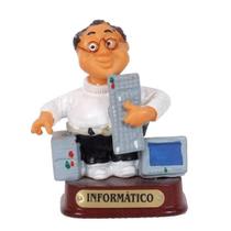 Boneco Profissional informática Miniatura Decoração 8cm