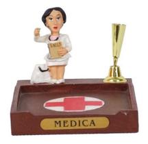 Boneco Profissional Medica P/ Papel e Caneta 8cm Boneco Profissional Medica P/ Papel e Caneta 8cm