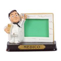 Boneco Profissional Medico c/Porta Foto Decoração 8cm