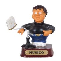 Boneco Profissional Musico Miniatura Decoração 8cm