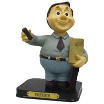 Boneco Profissional Professor Miniatura Decoração 14cm