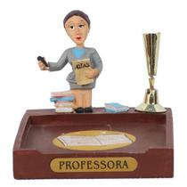 Boneco Profissional Professora P/ Papel e Caneta 8cm Boneco Profissional Professora P/ Papel e Caneta 8cm