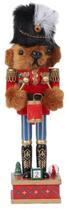 Boneco Quebra Nozes Teddy em Madeira Enfeite de Natal 38cm
