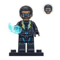 Boneco Raio Negro Black Lightning Bloco de Montar