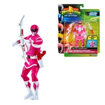 Boneco Ranger Rosa Power Rangers Morfável Auto Morphin Com Arco Sunny