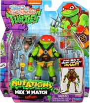 Boneco Raphael de 10cm Mix 'N Match - As Tartarugas Ninja