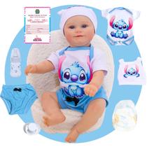 Boneco Realista Bebê Reborn Corpinho Siliconado Pode Dar Banho