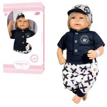 Boneco Realista Infantil de Vinil Elegance Luxo Vinny Boneco Realista Infantil de Vinil Elegance Luxo Vinny