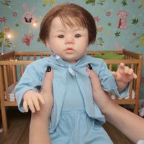 Boneco Reborn 100% Silicone Cabelo Implantado Fio a Fio Boneco Reborn 100% Silicone Cabelo Implantado Fio a Fio