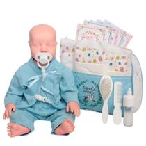 Boneco Reborn 100% Silicone com Roupinha e Kit de Cuidados Boneco Reborn 100% Silicone com Roupinha e Kit de Cuidados