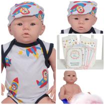 Boneco Reborn Abigail Menino 100% Silicone Olhos Azuis Boneco Reborn Abigail Menino 100% Silicone Olhos Azuis