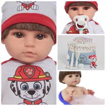 Boneco Reborn Arthur Corpo 100% Silicone Bolsa Acessórios