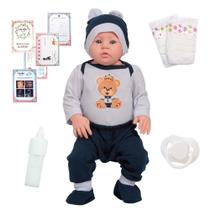 Boneco Reborn Bebê Grande Realista Com Acessórios Pode Banho Boneco Reborn Bebê Grande Realista Com Acessórios Pode Banho