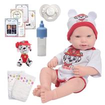 Boneco Reborn Bebê Menino Corpo De Silicone Com Acessórios