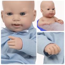 Boneco Reborn Bebê Menino Príncipe Carequinha 43cm Brinquedo