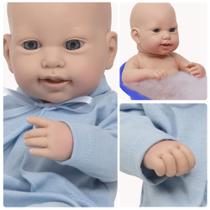 Boneco Reborn Bebê Menino Príncipe Carequinha 43cm Brinquedo