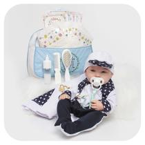 Boneco Reborn Bebê Menino Realista Com Bolsa Maternidade Boneco Reborn Bebê Menino Realista Com Bolsa Maternidade