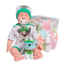 Boneco Reborn Bebê Realista 100% Silicone Com Pelúcia