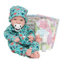 Boneco Reborn Bebê Realista Lucca 100% Silicone Com Itens Boneco Reborn Bebê Realista Lucca 100% Silicone Com Itens
