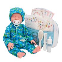 Boneco Reborn Bebê Realista Olho Fechado Pijama Dinossauro Boneco Reborn Bebê Realista Olho Fechado Pijama Dinossauro