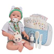 Boneco Reborn Bebê Realista Silicone Bolsa Maternidade Boneco Reborn Bebê Realista Silicone Bolsa Maternidade
