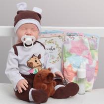 Boneco Reborn Bebê Recém Nascido 100% Silicone Capivara Boneco Reborn Bebê Recém Nascido 100% Silicone Capivara