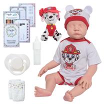 Boneco Reborn Masculino Bebê 100% Silicone Pode Dar Banho