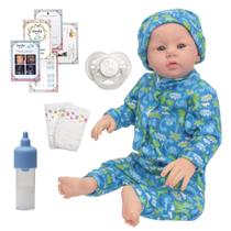 Boneco Reborn Masculino Corpo de Silicone 48cm Pode Molhar