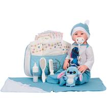 Boneco Reborn Menino 100% Silicone Realista Kit Completo