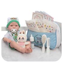 Boneco Reborn Menino Realista Pode Banho + Kit Acessórios
